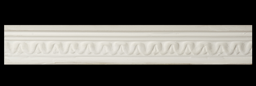 Moldura de yeso con forma de onda